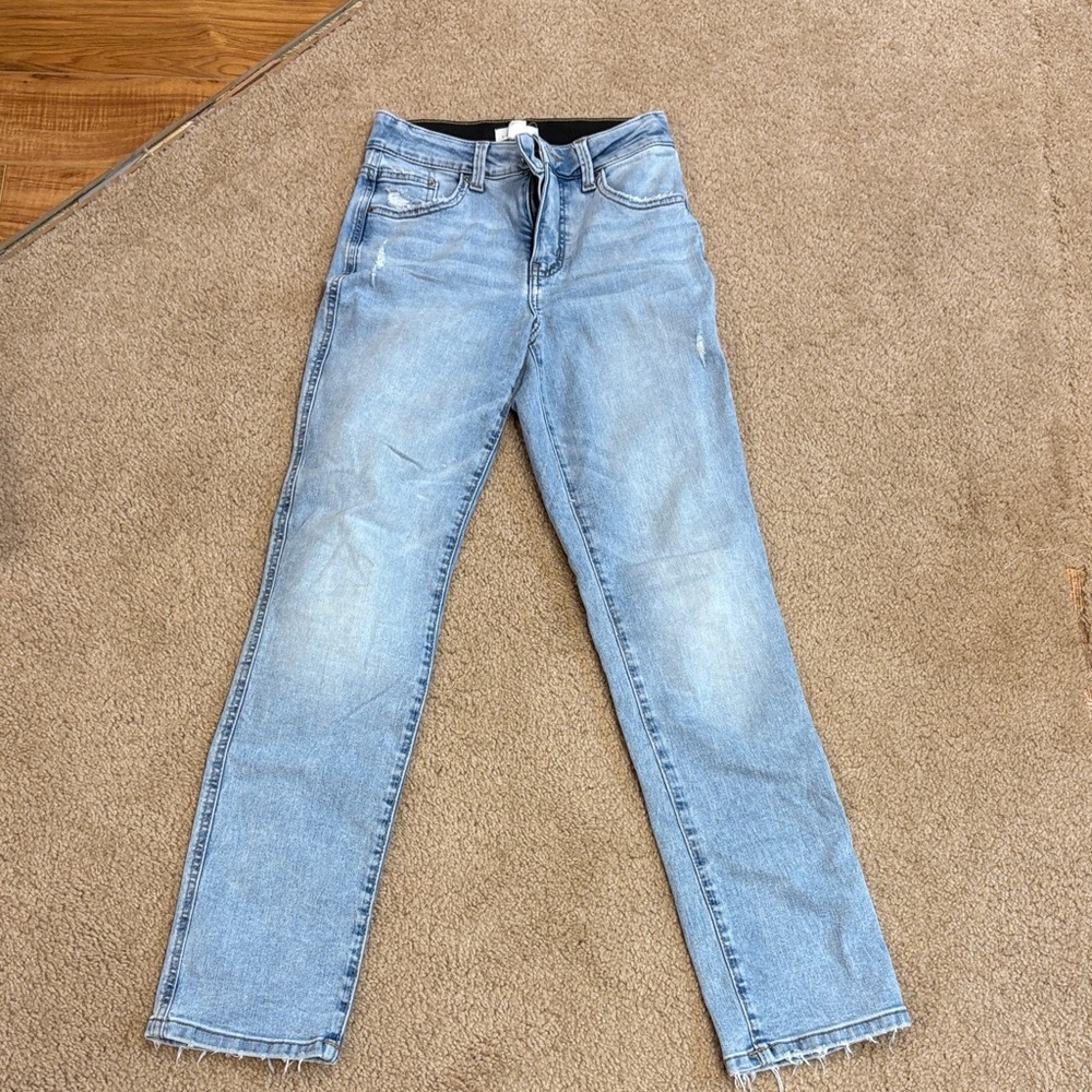 Maurices Light Blue Straight Leg Jeans